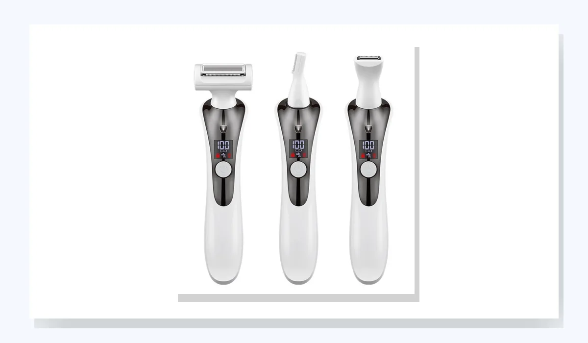 White and black multi-head grooming sample, site reference K04