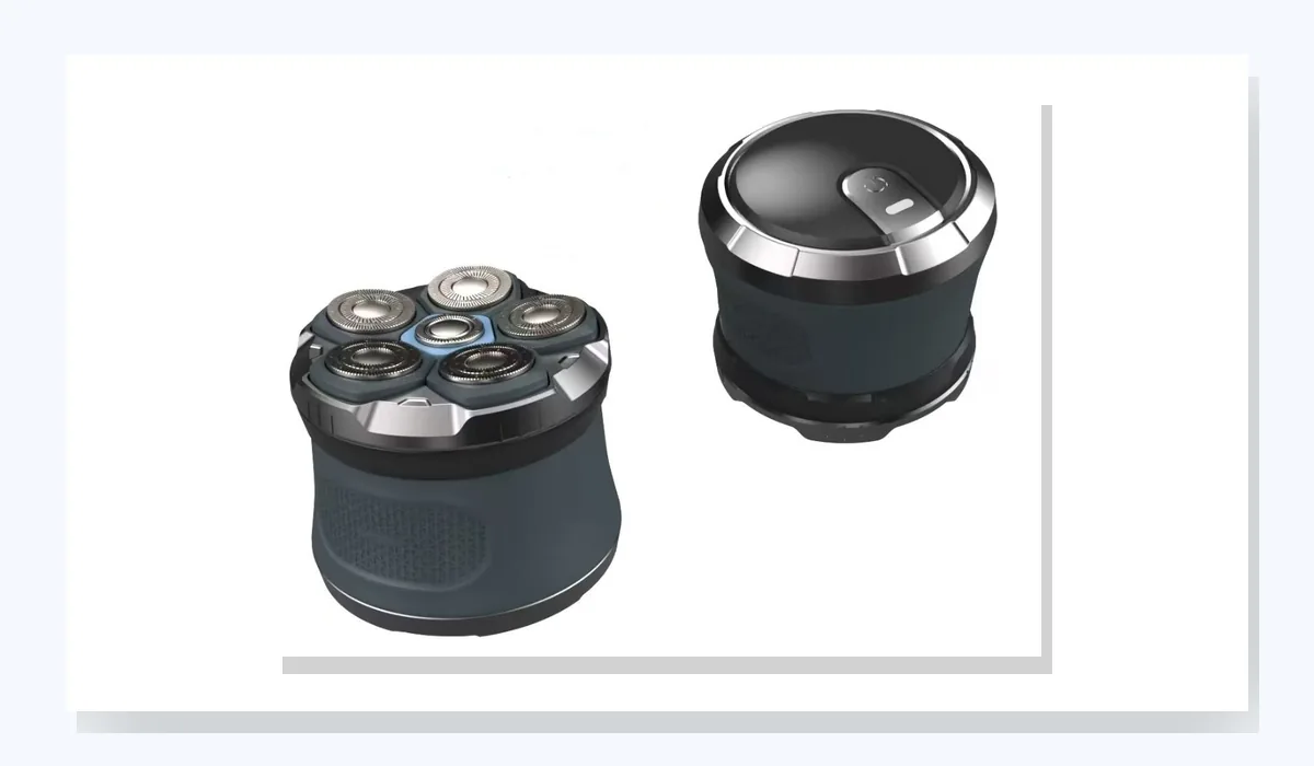 Multi-head rotary electric shaver sample, site reference S03